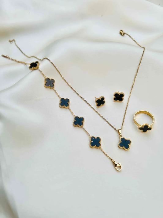 Clover Chain Locket Set